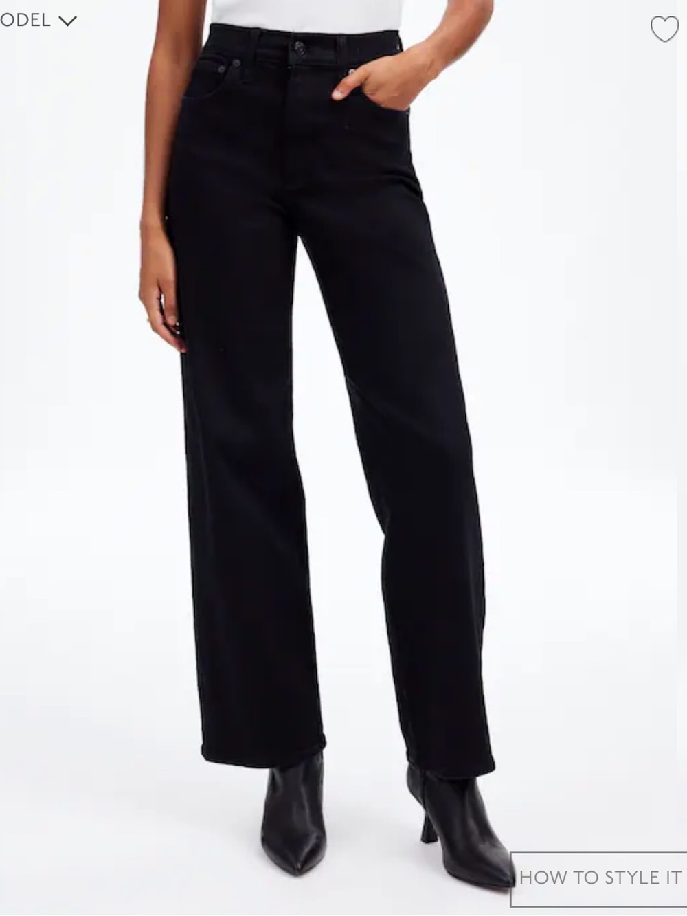 Madewell The Wide Leg Jeans Crop Raw Hem